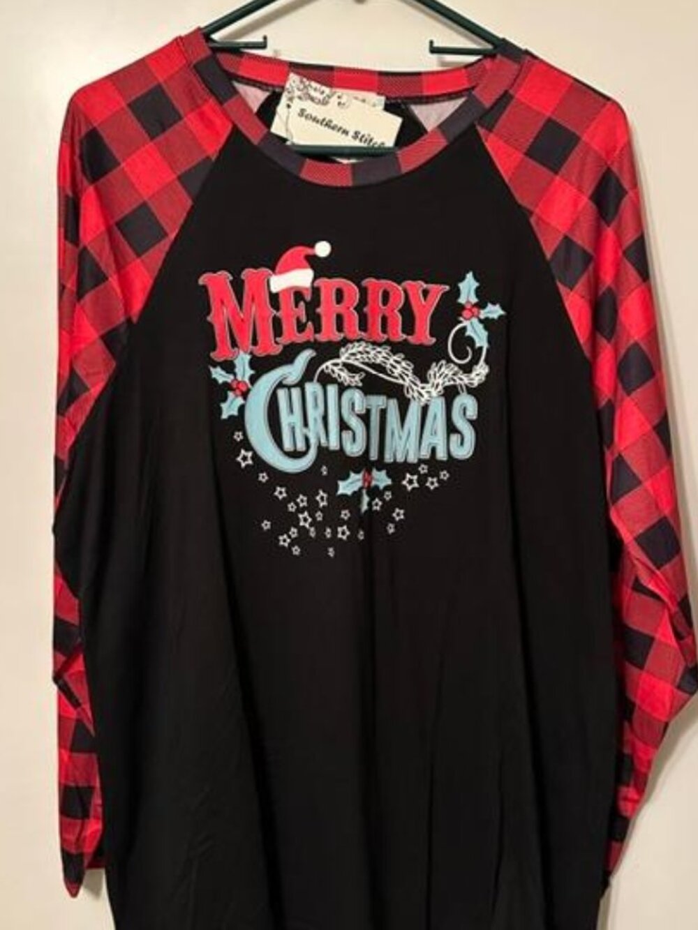 Southern Stitch Merry Christmas top, NWT, XXL size